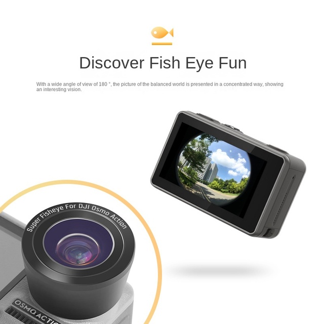 High Quality 15X Macro 180 Degree Fisheye HD External Lens for Action & Sports Camera External Macro Fisheye Lens