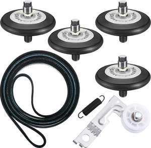 Rouleau de sèche-linge de, 60 pièces (lot de 4), assemblage de rouleaux de sèche-linge, ceinture de séchage 4400EL2001A et poulie de direction de moteur de sèche-linge el3002a - Product Image 1