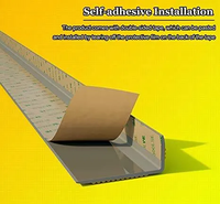 Bande de protection d'escalier auto-adhésive en TPE+ antidérapante en forme de U, service de découpe disponible (9-40mm)