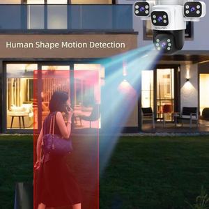 Xcreation HiEasy Solar 4G AOV 4K Resolución 4 lentes IR y visión nocturna a todo color PTZ Audio bidireccional IP65 Cámara solar impermeable - Product Image 4