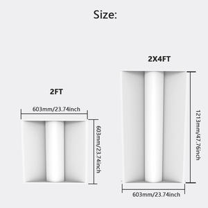 Plafonnier LED Commercial à Panneau Central Certifié UL CE 135lm/W CCT Réglable et Dimmable 2x2 2x4 pieds pour Salle de Sport - Product Image 3