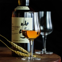 Japonés Retro Vintage vino tinto whisky cristal Copa Chateau Bar KTV para Chivas Copita nariz vidrio 200mL hecho a mano forma de tulipán