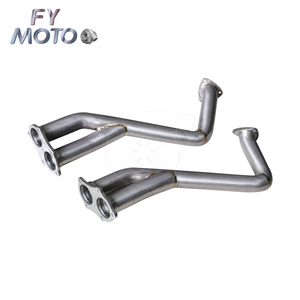 Collecteur d'échappement pour Porsche 718 GT4 / GTS / <span class=keywords><strong>Spyder</strong></span>, tuyaux de liaison sur l'essieu, alliage de titane - Product Image 1