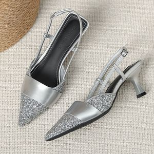 Sandalias de Mujer 2024, Último Diseño, Hermosas Sandalias de Tacón Alto con Tira Trasera, Modernas y Elegantes para Damas - Product Image 1