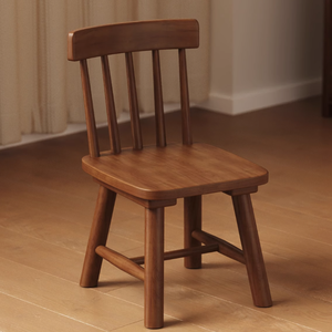 Chaise simple en <span class=keywords><strong>bois</strong></span> massif pour entrée, <span class=keywords><strong>petit</strong></span> <span class=keywords><strong>banc</strong></span> rond pour adulte, tabouret à chaussures, tabouret avec dossier pour enfants, pour la maison, le salon - Product Image 1