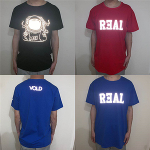 Tùy Chỉnh Sắt Trên Phản Quang In Ấn Logo Phản Quang Truyền Nhiệt Vinyl Cho T-shirt - Product Image 4