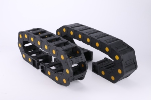 Cadena portacables de nailon de plástico totalmente cerrada Serie 25, flexible, para herramientas, sin ruido - Product Image 3