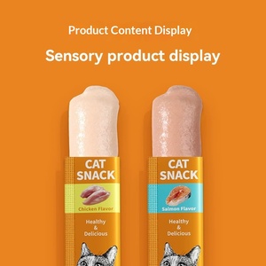 ขนมสัตว์เลี้ยงนำเข้าจากต่างประเทศสำหรับแมวและลูกแมว บำรุงร่างกาย ช่วยเพิ่มความชุ่มชื้น รสไก่ <span class=keywords><strong>แซลมอน</strong></span> ทูน่า แบบแท่ง 15 กรัมต่อแท่ง ขายส่ง - Product Image 3