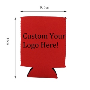 Neoprene Can <b>Cooler</b> Sleeve 9.5x13cm 12 Colors Collapsible Insulated Beer Bottle Holder Anti Slip Custom Logo Wedding Party <b>Drink</b> - Product Image 2
