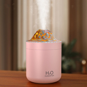 Mejor venta 500ml gran capacidad ultrasónico colorido llama atomizador Mini escritorio aire hidratación humidificador - Product Image 2