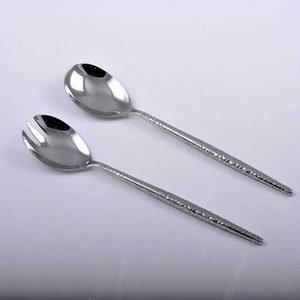 Three Leaf End Handle Amazing <b>Cutlery</b> Set Royal Stainless Steel Silver Polished <b>Cutlery</b> Buffet Warmer for Back to School - Product Image 4