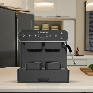 <span class=keywords><strong>Macchina</strong></span> da Caffè Espresso a Capsule Semiautomatica a Doppio Gruppo con Vapore, Marca SEAVER, 2300W, Programmabile - Product Image 3