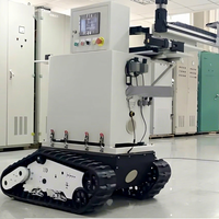Châssis de robot électrique sur chenilles de ma boutique, capacité de charge de 150 kg, assemblage de chenilles en caoutchouc pour usage industriel 220V/380V