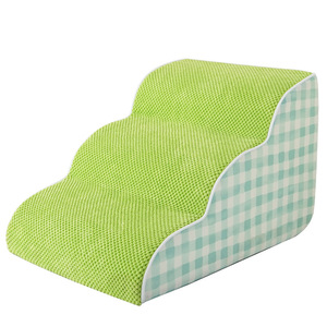 Escalera para Mascotas, Cama Inclinada para Perros y Gatos, Escalera Antideslizante, Desmontable, Lavable, Alfombra Resistente al Desgaste, Escalones Verdes para Gatos - Product Image 5