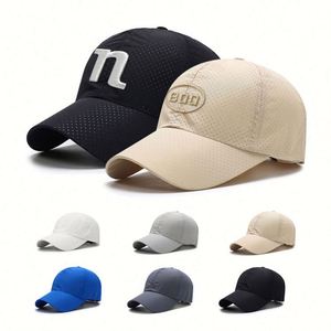 Casquette de baseball personnalisée pour hommes et femmes, séchage rapide, logo personnalisé, maille respirante, couleur unie, casquette snapback, casquettes de sport - Product Image 1