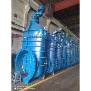 Válvula de Compuerta Motorizada de Hierro Fundido DIN de Gran Diámetro con Sello Suave y Actuador PN16 - Product Image 2
