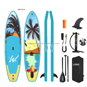 Planche de course SUP gonflable à grande vitesse, <span class=keywords><strong>double</strong></span> <span class=keywords><strong>couche</strong></span>, à point de goutte, de 14 pi - Product Image 3
