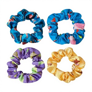 Orden de Fábrica H.E.R. Accesorios para Niñas, Lindos Coleteros de Satén con Diseño Impreso de Alta Calidad, Ajuste Universal para Todas las Edades - Product Image 1