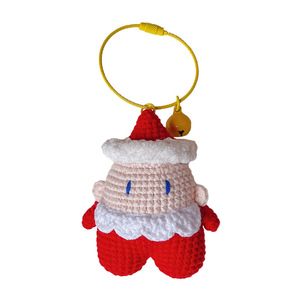 Llavero <span class=keywords><strong>de</strong></span> Algodón Hecho a Mano Creativo <span class=keywords><strong>de</strong></span> <span class=keywords><strong>Navidad</strong></span> <span class=keywords><strong>de</strong></span> 13 cm, Regalo <span class=keywords><strong>de</strong></span> Ganchillo para Compañeros <span class=keywords><strong>de</strong></span> Clase - Product Image 4