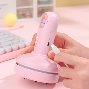 Aspirador de escritorio artístico, segundo engranaje, succión, escritorio, mesa de coche, recargable por USB, Mini aspirador portátil de escritorio de estudio para niños - Product Image 3