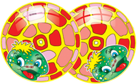 Ballon de jeu gonflable pour enfants de 130 mm en PVC imprimé, fabriqué en Europe, vente en gros