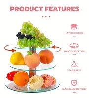 Bestseller Glas-Kuchenplatte Drehbare Rotierende Kuchen-Dekorationsplatte Kuchenständer