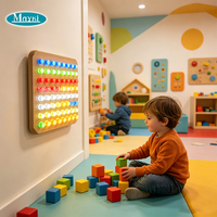 Panel de Luces LED Sensoriales, Equipo de Entrenamiento de Habilidades Visuales y Motoras para Terapia del Autismo, Sala Sensorial
