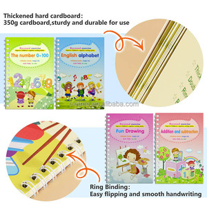 Bambini bambini riutilizzabili imparando l'alfabeto <span class=keywords><strong>libro</strong></span> di scambio dell'acqua magica che pulisce <span class=keywords><strong>il</strong></span> <span class=keywords><strong>libro</strong></span> alfabetico di pratica matematica pulita con le schede - Product Image 2