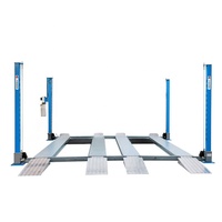 Plateforme de stationnement double à levage électrique à quatre poteaux, vente directe usine