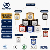 Ruban de codage noir de 30 mm en gros, feuille de marquage à chaud pour l'impression de la date d'expiration et du code de lot, compatible avec le codeur de date portable
