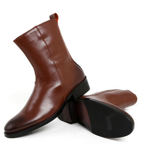 Zapatos Oxford de Vestir para Hombre, Estilo Británico Vintage, Cuero Charol Brillante, Punta Cuadrada Tallada, Zapatos Formales con Aumento de Altura para Boda - Product Image 6