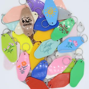 <span class=keywords><strong>Porte</strong></span>-clés Motel vierge Logo personnalisé Motel Vintage <span class=keywords><strong>porte</strong></span>-clés acrylique pour bricolage étiquette de bagage étiquette artisanat cadeaux décorations - Product Image 6