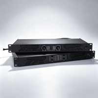 Amplificateur numérique de classe D en métal 1U pour rack BG2.6, 2 canaux 2x600W 8ohm, durable et portable, AC110-220V pour location de sonorisation en direct