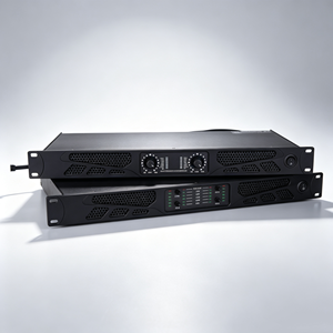Amplificateur métallique de classe D 1U pour rack BG2.6 pour les distributeurs et les locations d'équipements sonores, 2 canaux, 600 W, 8 ohms - Product Image 1