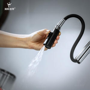 Grifo de Cocina Extraíble Dipsi, Monomando, Válvula de Cerámica, Moderno, Montaje en Encimera, con Estante de Almacenamiento - Product Image 3