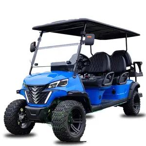狩猎高尔夫球车4 + 2 6座旅游实用巡逻车电动高尔夫球车俱乐部汽车球童锂
