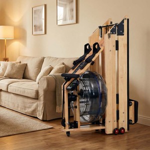 Machine à ramer pliable compacte en bois de caoutchouc pour entraînement cardio complet à domicile – Approvisionnement direct usine - Product Image 3