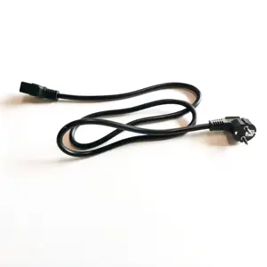 3 pin EU plug to C19 pc laptop computer monitor ac power cord cable 1.5mm2 1.8m