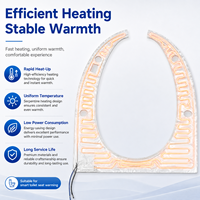 Éléments chauffants en aluminium de haute qualité sur mesure pour le chauffage et la maintenue de la température des sièges de toilettes intelligents