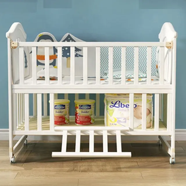 الشركة المصنعة الصلبة الصنوبر خشبية قابلة للتمديد سرير طفل في سن المشي الأطفال يتأرجح المستخدمة في سرير طفل في سن المشي تصميم للطفل المولود الجديد