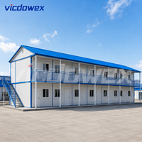 VICDOWEX Maison préfabriquée contemporaine de type T personnalisée pour chantier de construction ou bureau