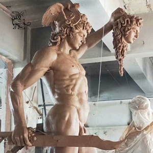 Sculpture en métal grandeur nature BLVE pour l'extérieur, célèbres héros mythologiques grecs, statue de Perseus en bronze - Product Image 5