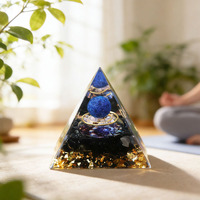 Großhandelspreis Spirituelle Natürliche 5cm Orgon-Quarz-Kristall-Harz-Pyramide Heilkristall zur Reinigung des Magnetfelds