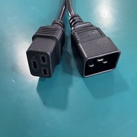 Utilisation en intérieur Support robuste pour équipement informatique d'entreprise Câble d'extension Cordon d'alimentation PC Connecteurs IEC 60320 C19 à C20