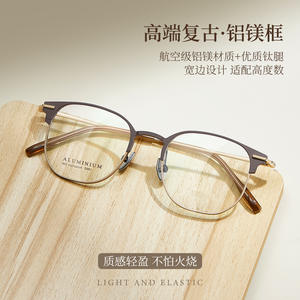 Montura de Gafas Ovaladas de Aluminio para Hombre 2481, Ligeras, Montura Completa, Lentes Acrílicas, Origen Danyang - Product Image 5