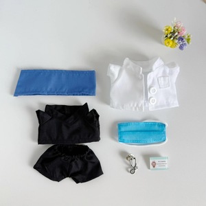 Labu <span class=keywords><strong>muñeca</strong></span> ropa colgante dibujos animados Juguete plástico Doctor enfermera uniforme corazón-calentamiento Macaron estilo ropa solamente - Product Image 6