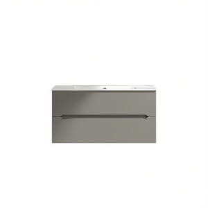 <b>Stick</b> Line Cannetted <b>Wall</b> Hung Bathroom Cabinet 50 Cm Matte Dove Grey - Product Image 3