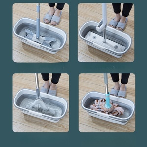 Portable Silicone <b>Bucket</b> Used for Household Large <b>Mop</b> <b>Bucket</b> Rectangular Thickened Plastic Folding Car Washing <b>Bucket</b> Water - Product Image 2