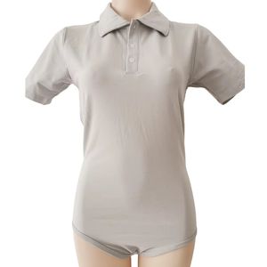 Body de Algodón Gris para Adultos, Mono para Bebés Adultos, Ropa <span class=keywords><strong>ABDL</strong></span> con <span class=keywords><strong>Manga</strong></span> Corta y Broches en la Entrepierna para Hombres, para Pijamas - Product Image 3