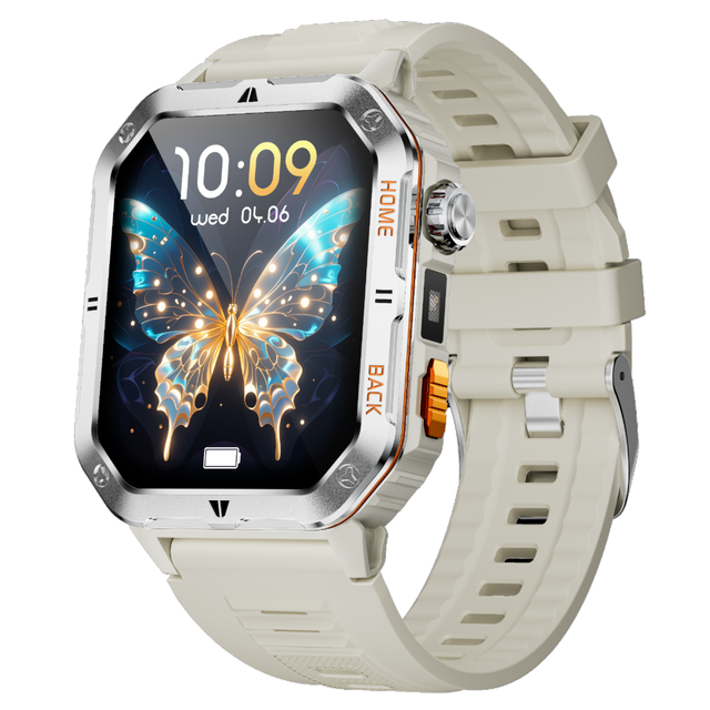Qx11 Outdoor Smart Watch Sport 1.85" BT Call Flashlight 123+ Exercise Modes 300mAH Health Monitoring IP67 Waterproof IOS/Android